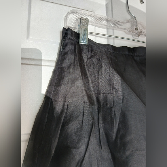 Carole Little 100% silk skirt Black & Gold beads with embroidery Size 6 EUC - Picture 7 of 9